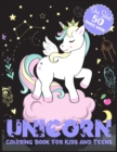 Image for Unicorn Coloring Book for Kids and Teens One Sided 50 Pages Book