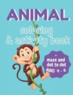 Image for Animal Coloring and Activity Book for Kids Ages 4-6