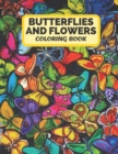 Image for butterflies and flowers coloring book