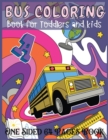 Image for Bus Coloring Book for Toddlers and Kids One Sided 64 Pages Book : For Boys and Girls Transportation Buses Coloring Book for Kids Ages 2-4, 4-8