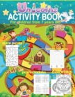 Image for activity book for children from 7 years old. maze puzzle find the numbers puzzle sudoku coloring