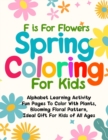 Image for F is For Flowers Spring Coloring For Kids
