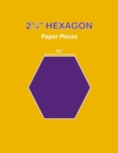 Image for 2 1/4 Hexagon Paper Pieces : 110 Pieces, 2 1/4&quot; Hexagon Templates &#39;To Cut Out&#39; - English Paper Piecing Hexagons for Patchwork and Quilting - 2.25 Inch Hexagon Shapes for Crafts and DIY Projects