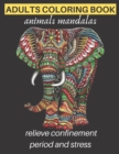 Image for adults coloring book animals mandalas relieve confinement period and stress