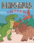 Image for Dinosaurs Coloring Book : 36 Big Easy Pictures To Color. Completely unique coloring pages.