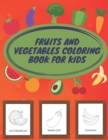 Image for fruits and vegetables coloring book for kids