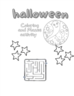 Image for halloween coloring and mazes activity : Halloween Activity Book for Kids Ages 4-8
