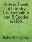 Image for Answer Sheets of Forestry Courses with A and B Grades in USA