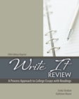 Image for Write It Review : A Process Approach to College Essays, with Readings