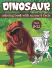 Image for dinosaur coloring book with names and facts