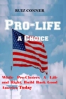 Image for Pro-life a Choice : while pro-choices a life and right; Build Back Good America Today