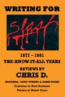 Image for WRITING FOR SLASH 1977 - 1981 The Know It All Years - Reviews