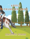 Image for Adults Coloring Book With Beautiful Horses