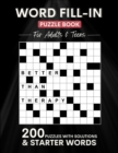 Image for Word Fill In Puzzle Book For Adults &amp; Teens