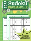Image for 2022 Medium Sudoku Large Print Book : Brain Train Puzzles for Adults