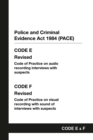 Image for PACE Code E and F : Police and Criminal Evidence Act 1984 Codes of Practice