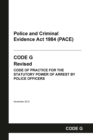 Image for PACE Code G : Police and Criminal Evidence Act 1984 Codes of Practice