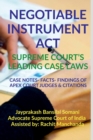 Image for Negotiable Instrument Act- Supreme Court&#39;s Leading Case Laws