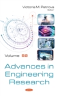 Image for Advances in Engineering Research. Volume 52