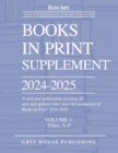Image for Books in Print Supplement 2024-2025