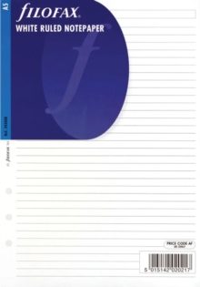 Image for Filofax A5 white ruled notepaper refill