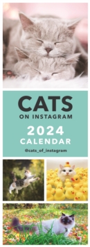 Image for Cats on Instagram Slim Calendar 2024