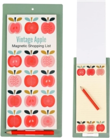 Magnetic shopping list – Vintage Apple