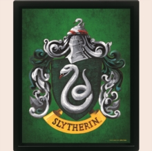 Harry Potter (Colourful Crest Slytherin) 3D Lenticular Poster (Framed)