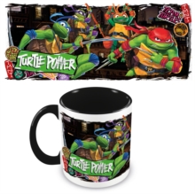 Teenage Mutant Ninja Turtles: Mutant Mayhem (Turtle Power) Black 11oz/315ml Coloured Inner Mug