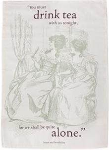 Image for Tea Towel Recycled Cotton - Pulteney Press (Jane Austen)