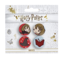 CHIBI SET 1 HARRY HEDWIG BADGE PACK