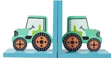 Sass & Belle Green Tractor Bookends