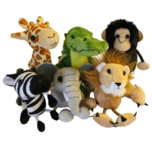 African Animals Set of 6 Soft Toy