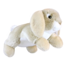 Rabbit (Lop-Eared – Beige & White) Soft Toy