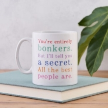 Alice in Wonderland Gift – Bonkers Mug – Rainbow