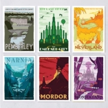 Fictional Travel Poster – 12 Postcard Set