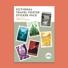 Fictional Travel Poster Sticker Pack of 6