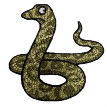 Snake Character Sew On Patch