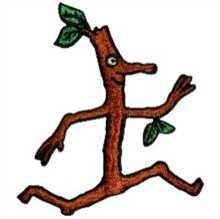 Stick Man Character Sew On Patch