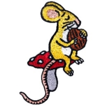 Mouse With Nut Sew On Patch