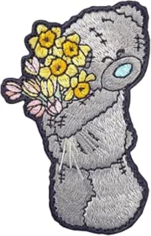 Tatty Teddy with Flowers Sew On Patch