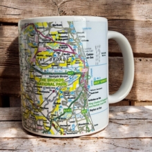 Image for OS Map Ceramic Mug - The Broads