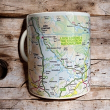 Image for OS Map Ceramic Mug - Loch Lomond and The Trossachs National Park