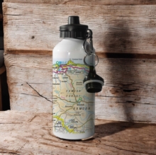 Image for OS Map 600ml Metal Water Bottle - Exmoor National Park