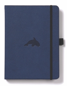 Dingbats A5+ Wildlife Blue Whale Notebook – Plain