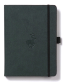 Dingbats A4+ Wildlife Green Deer Notebook – Lined