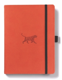 Dingbats A5+ Wildlife Orange Tiger Notebook – Graph