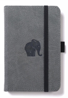 Dingbats A6 Pocket Wildlife Grey Elephant Notebook – Lined