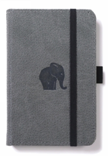 Dingbats A6 Pocket Wildlife Grey Elephant Notebook – Graphed