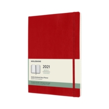 Image for Moleskine 2021 12-Month Weekly Extra Large Softcover Diary : Scarlet Red